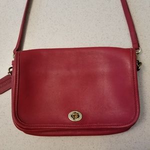 Vintage Coach Red crossbody purse